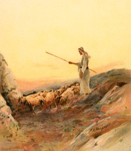 Paimen laskee lampaitaan tekijältä Henry Andrew Harper