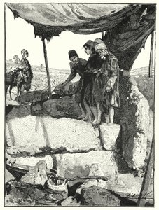 Viinipuristin Libanonissa (litho)