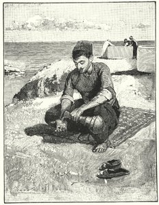 Seremoniallinen puhdistus ennen rukousta (litho)