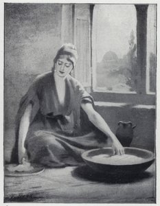 Hapatuksen laittaminen jauhoon (litho) tekijältä Henry Andrew Harper