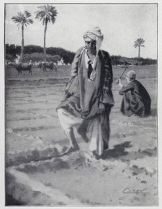 Kastelu jaloilla Gizehissä, Egyptissä (litho) tekijältä Henry Andrew Harper
