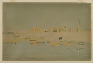 Luxorin rauniot (wc paperilla) tekijältä Henry Bacon