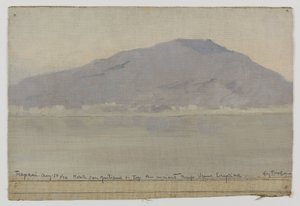 Trapani, Monte San Giuliano (Sisilia), vuonna 1899 (öljy kankaalle)
