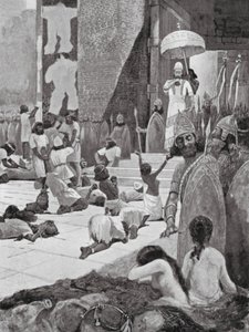 Ashur-nasir-pal ja hänen sotavankinsa (litografia) tekijältä Henry Charles Seppings Wright