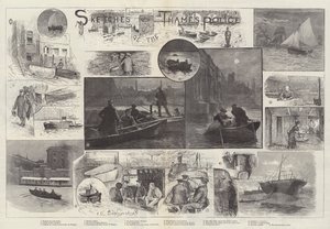 Luonnokset Thamesin poliisista tekijältä Henry Charles Seppings Wright