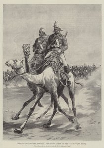 Eteneminen kohti Dongolaa, kamelijoukot matkalla Wady Halfaan tekijältä Henry Charles Seppings Wright
