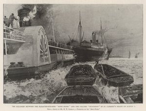 Pleasure-Steamer Koh-i-Noorin ja Collier Huguenotin törmäys St Clement