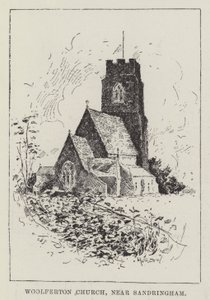 Woolfertonin kirkko, Sandringhamin lähellä tekijältä Henry Charles Seppings Wright