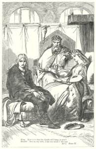 Hamlet (kaiverrus) tekijältä Henry Courtney (after) Selous