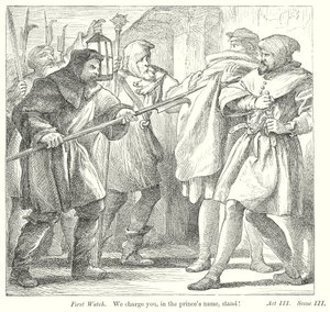 Paljon puhetta tyhjästä (kaiverrus) tekijältä Henry Courtney (after) Selous
