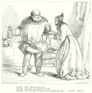 The Merry Wives of Windsor (kaiverrus) tekijältä Henry Courtney (after) Selous