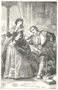 The Taming of the Shrew (kaiverrus) tekijältä Henry Courtney (after) Selous