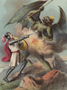 Christian tappaa Appolyonin (chromolitho)