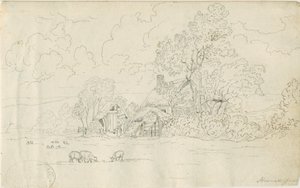 Stonnallin kirkko: kynäpiirros, 20. kesäkuuta 1813