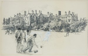 Cheadle Asylum Bowling Greenistä tekijältä Henry Edward Tidmarsh