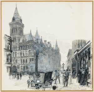 Corporation Road Making, Princess Street ja Town Hall tekijältä Henry Edward Tidmarsh