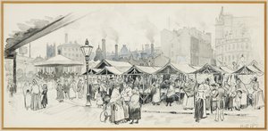 Flat Iron Market, Salford tekijältä Henry Edward Tidmarsh