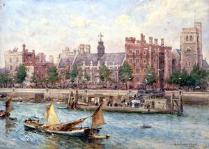 Lambethin palatsi sillalta tekijältä Henry Edward Tidmarsh