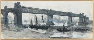 Laivakanava, Runcorn Bridge tekijältä Henry Edward Tidmarsh