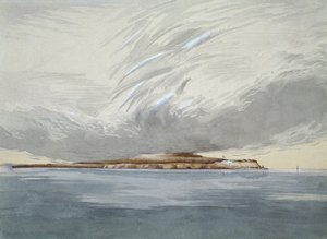 Mackinawin linnake ja saari, lokakuu 1842 (wc paperilla)