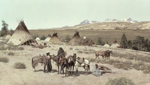 Intian leiri, 1892 tekijältä Henry Francois Farny