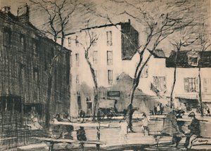 La Place Du Tertre Koskematon kylän aukio, c1927, 1927