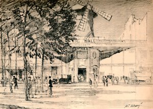 Le Moulin Rouge Dead on todellakin Pierrotsin kynttilä., c1927, 1927