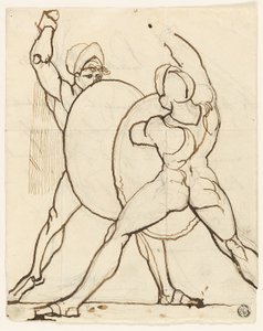 Kahden kreikkalaisen taistelu tekijältä Johann Heinrich Füssli