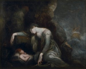 Dana? ja Perseus Seriphosissa(?) tekijältä Johann Heinrich Füssli