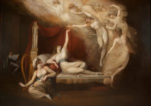 Katariina Aragonilaisen visio. 1781 tekijältä Johann Heinrich Füssli