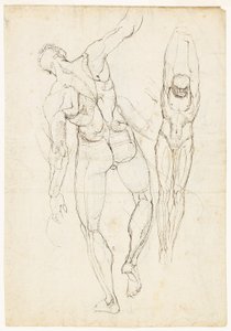 Figuuritutkimukset (recto ja verso) tekijältä Johann Heinrich Füssli