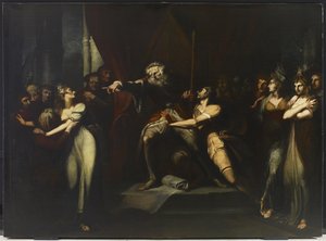 Lear karkotti Cordelian, n. 1784-1790 tekijältä Johann Heinrich Füssli