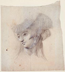 Muotokuvatutkimus naisesta, luultavasti rouva Fuseli tekijältä Johann Heinrich Füssli