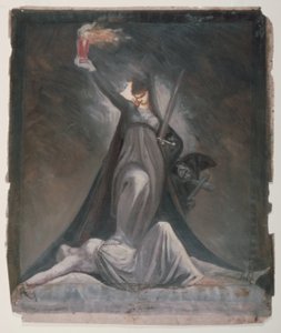 Study for Inquisition, kuvitus Columbiadille tekijältä Johann Heinrich Füssli