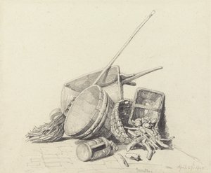Asetelma kottikärryjen ja korien kanssa, 27. huhtikuuta 1840
