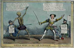 "Foreign Rivals for British Patronage", pubi. Kirjailija: John Fairburn