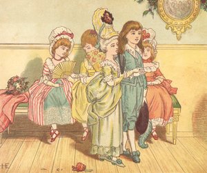 Muodikkaat ihmiset (väri litho)