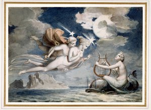 PD.187-1991 The Rising of the Pleiades (kynä, muste ja wc paperilla)