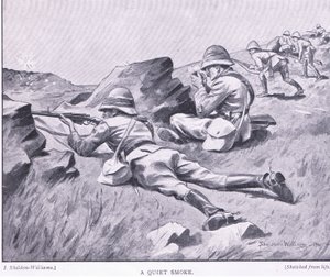 Hiljainen savu, Harmsworth Bros Limitedin julkaisemasta After Pretoria: The Guerilla War -sarjasta tekijältä Henry Inglis Jodrel Sheldon Williams