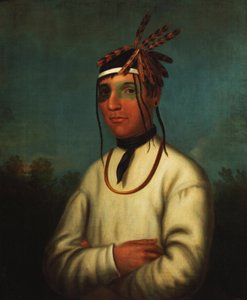 Caa-Tou-See (Chippewa) 1831 (Öljy kankaalle) tekijältä Henry Inman