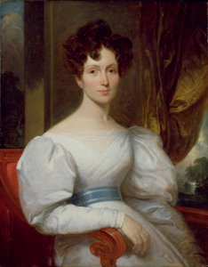 Muotokuva Fanny Kemble Butlerista (1809-93) (öljy kankaalle) tekijältä Henry Inman