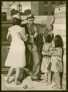 Kiista, n. 1935 (pesu paperille) tekijältä Henry J. Hunt