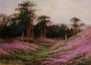 Lähellä Romans Campia, Sheringham, Norfolk (akvarelli paperille) tekijältä Henry John Sylvester Stannard