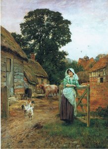 Maatilan portilla tekijältä Henry John Yeend King