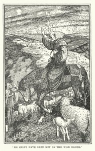 "Hänet on saatettu tavata villillä alamailla" (litho) tekijältä Henry Justice Ford