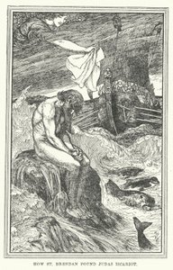Kuinka St Brendan löysi Juudas Iskariotin (litho) tekijältä Henry Justice Ford