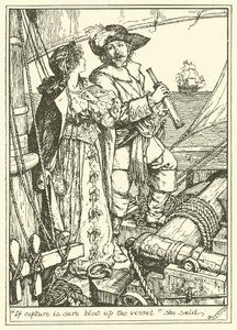 "Jos Capture on varma Räjäytä alus", hän sanoi (kaiverrus) tekijältä Henry Justice Ford