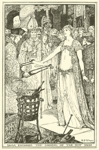 Inga kestää kuuman raudan koettelemuksen (kaiverrus) tekijältä Henry Justice Ford