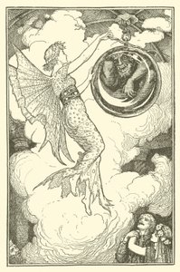 Prinssi Narcissus ja prinsessa Potentilla (kaiverrus) tekijältä Henry Justice Ford