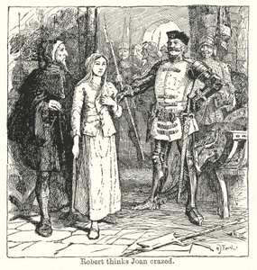 Robertin mielestä Joan on hullu (litografia). tekijältä Henry Justice Ford